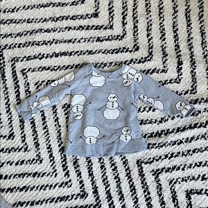 Monica and Andy Gray Snowman Kids Shirt